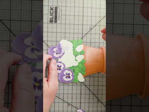 No. 1 Potted Pansy Greeting Card